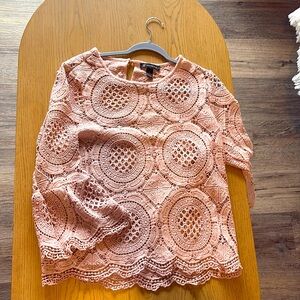 Pink crochet top